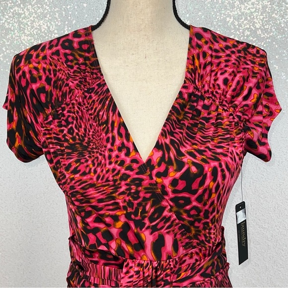 Laundry by Shelli Segal V-neck jersey short sleeves dress - Picture 2 of 16